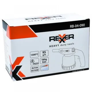 Пиезоелектрическа газова горелка REXXER RB-04-090/ 1700 W Пиезоелектрическа газова горелка REXXER RB-04-090/ 1700 W