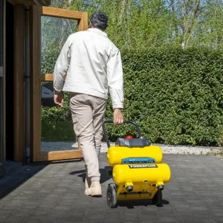 Компресор за въздух с два резервоара Power Plus POWX17280S/ 850W/ 17л Компресор за въздух с два резервоара Power Plus POWX17280S/ 850W/ 17л