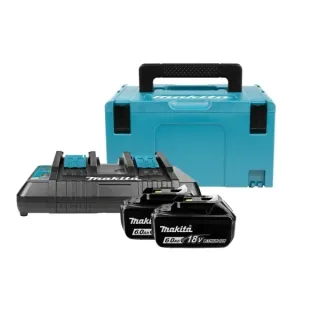 Комплект акумулаторен комби двигател + батерии и зарядно в куфар Makita DUX60Z / 36V/ 2x6Ah