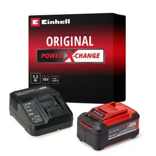 Стартов комплект батерия и зарядно Einhell PXC Starter-Kit/ 18V/ 5.2 Ah