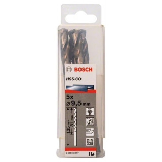 Свредло HSS-Co Standard line за метал на Bosch 9.5 mm - 5 броя Свредло HSS-Co Standard line за метал на Bosch 9.5 mm - 5 броя