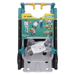 Количка багажна с пневматични колела Wolfcraft TS 1000/ 150 кг