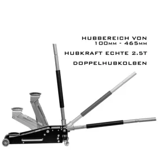 Крик тип крокодил STAHLWERK WH-25 ST/ 2.5t