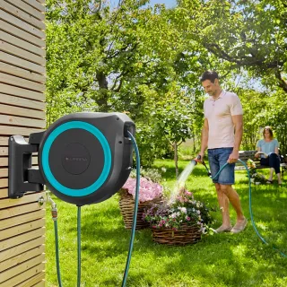Макара с маркуч за стенен монтаж синя Gardena RollUp XL/ 13 мм Макара с маркуч за стенен монтаж синя Gardena RollUp XL/ 13 мм