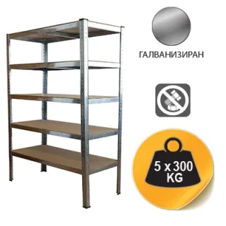 Метален стелаж с 5 рафта SANDK 54544/ 1500кг