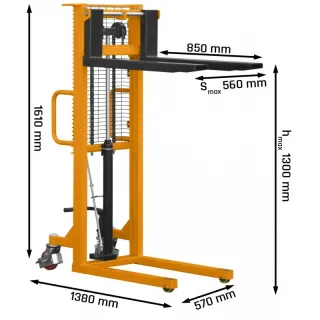 Ръчен стакер CORMAK P513/ 500 кг