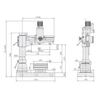 Радиална бормашина Optimum OPTIdrill RD 5/ 5000W