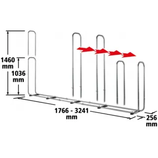 Стойка за съхранение на дърва Wolfcraft 5125000/ 2340 мм