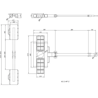 Товароносещи ролки CORMAK WL12 + WF12/ 24 тона