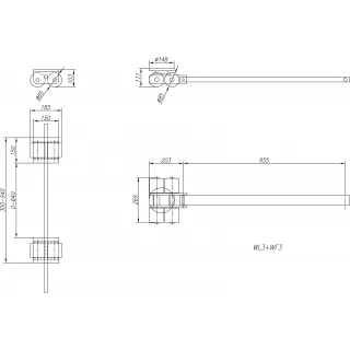 Товароносещи ролки CORMAK WL3 + WF3/ 6 тона