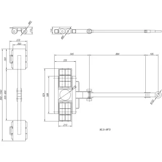 Товароносещи ролки CORMAK WL9 + WF9/ 18 тона